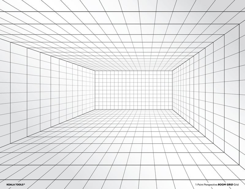 Koala Tools | Perspective Grid Transparency Sheets (Variety Pack of 4) - 8.5" x 11" | Overhead Projector and Light Box Transparencies - Tracing Film for Sketching & Drawing - Image 5
